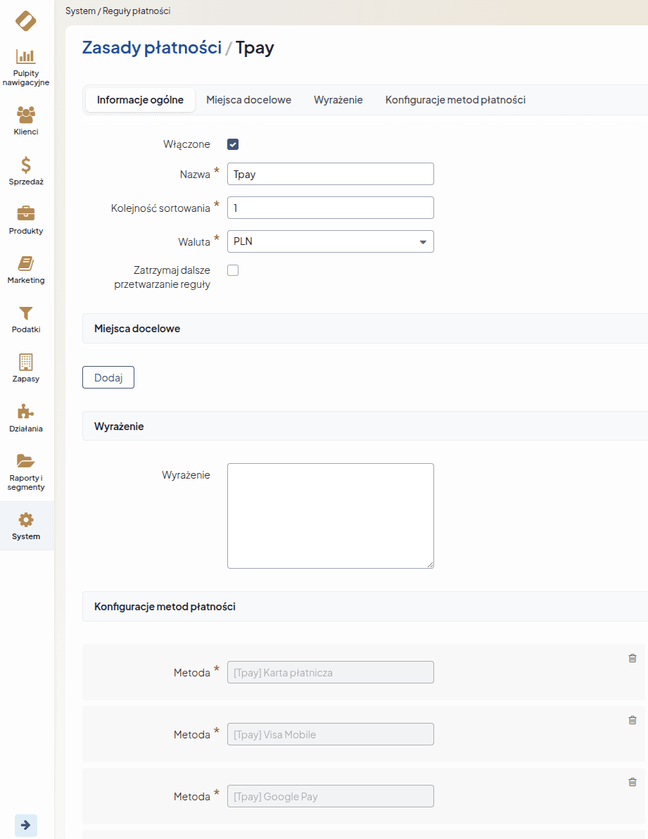 Reguły płatności