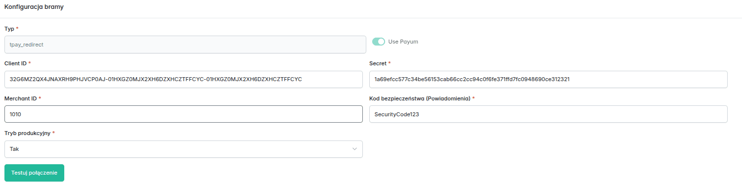 Przekierowania płatności
