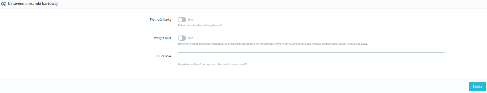 Płatności kartą płatniczą