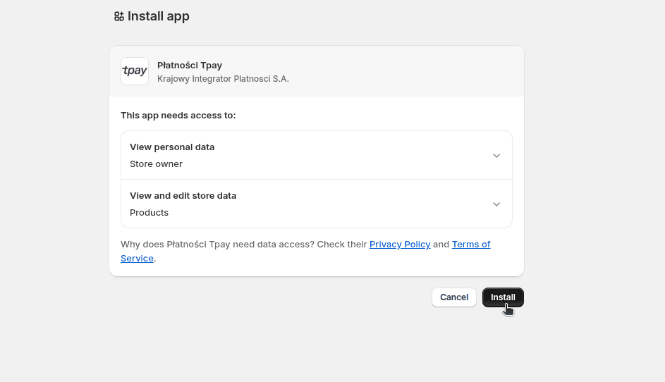 Install apps